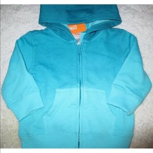 Gymboree Toddler Hoodie Jacket aqua blue 6-12 mos